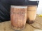 QTY 2) WOODEN BARRELS W/O LIDS