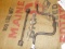QTY 3) RAILROAD SPIKE, LUG WRENCH, SOCKET EXTENDER