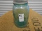 ANTIQUE GREEN QUART MASON JAR W/ ZINC LID