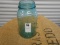 ANTIQUE GREEN QUART MASON JAR W/ NO LID