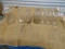 QTY 7) GLASS MILK JARS 1) 1/2 GALLON, 6) QUART