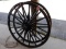 QTY 2) AMISH FRONT WAGON WHEELS