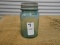 ANTIQUE GREEN PINT MASON JAR W/ ZINC LID