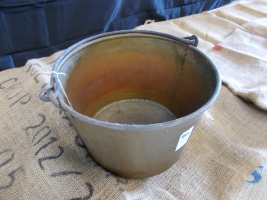BRASS BUCKET WITH HANDLE