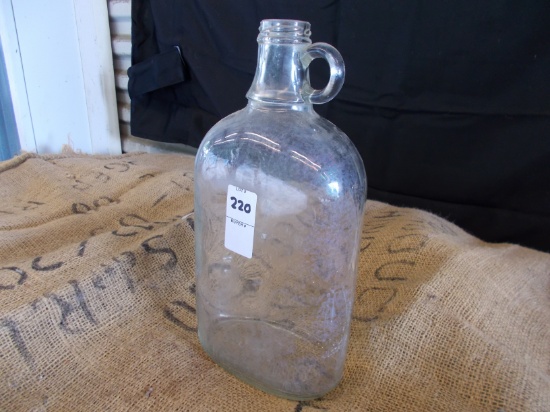 1/2 GALLON GLASS WHISKEY BOTTLE