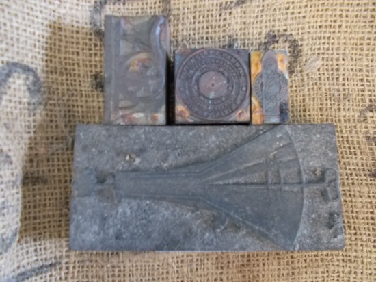 QTY 4) ANTIQUE STAMPS