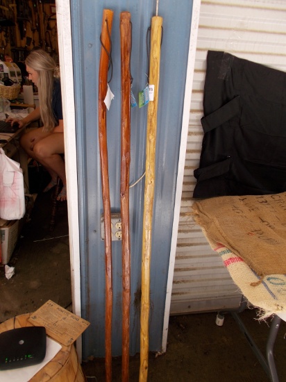 QTY 3) WALKING STICKS