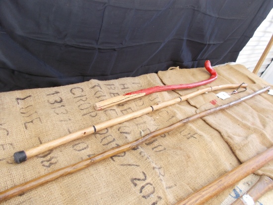 QTY 3) WALKING STICKS
