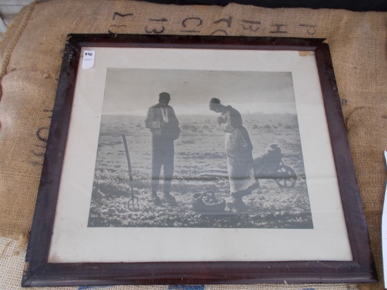 FRAMED PICTURE "PRAYING FOR RAIN"