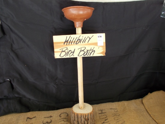 HILLBILLY BIRD BATH