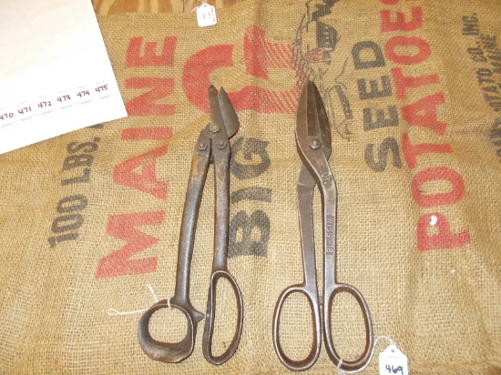 QTY 2) TIN SNIPS