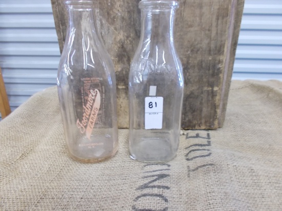 QTY 2) LANDOSON GLASS MILK JAR