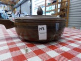 WOODEN SOUP POT W/ LID