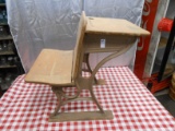 ANTIQUE SCHOOL DESK