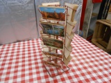 STAND WITH MISC POST CARDS