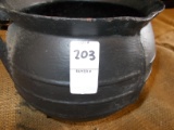 THREE LEGGED CAST IRON POT
