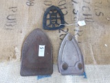 QTY 3) IRON TRIVETS