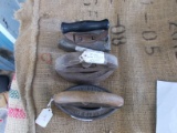 QTY 3) IRONS W/ HANDLES