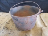 THREE LEGGED CAST IRON HARTH POT