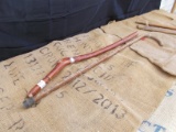 QTY 1) WOODEN CANE QTY 1) WALKING STICK