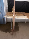 QTY 3) PITCH FORKS