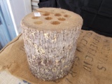 WALKING STICK HOLDER MADE OUT OF TREE TRUNK