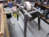WOODEN GRINDER W/ WHEEL