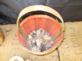 BASKET OF MISC ARROW HEADS *NO ALL INTACT*