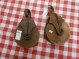 QTY 2) WOODEN PULLEYS