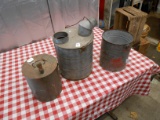 QTY 3) MISC GALVANIZED BUCKETS