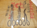 QTY 3) TIN SNIPS