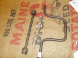 QTY 3) RAILROAD SPIKE, LUG WRENCH, SOCKET EXTENDER