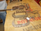 QTY 4) PIPE CUTTERS & C CLAMPS