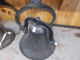 LARGE DINNER BELL W/ CARRIAGE