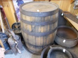 EXTRA LARGE WOODEN WHISKEY BARREL