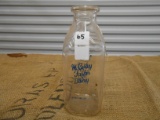 QTY 1) MCCURLEY GLASS QUART MILK JAR