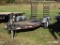 14FT DUAL AXLE TRAILER BUMPER PULL, RAMPS, TAG #8963