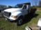 2001 FORD F650 DUMP TRUCK CAT ENGINE, 16FT FLATBED, 6SPEED MANUAL TRANSMISSION, *TITLE*, VIN #3FDNF6