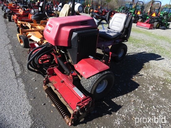 TORO 2300-D REELMASTER LAWN MOWER DIESEL ENGINE, 3 REELS, 3062HRS, TAG #7866