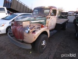 1946 CHEVROLET FLATBED TRUCK 454 MOTOR, 700 TURBO TRANSMISSION, AUTOMATIC, *TITLE*, VIN #2049ERCAL