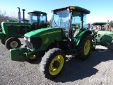 JOHN DEERE 5525 TRACTOR CAB HEAT & AIR, 4WD, SHUTTLE SHIFT, FRONT WEIGHTS, 5002HRS, TAG #8122