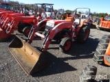 KUBOTA L4400 W/ WOODS LOADER, 2WD, ROLL BAR, 8 SPEED TRANSMISSION, 3PT HITCH, PTO, 846HRS, TAG #8160