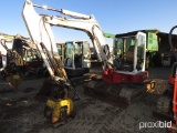 TAKEUCHI TB53FR EXCAVATOR EROPS, COMPACTOR PLATE ON BOOM, SERIAL #15811164, 6549HRS, TAG #3090