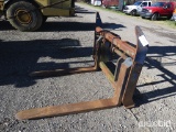 SET OF PALLET FORKS FOR WHEEL LOADER TAG #8040