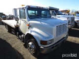 1999 INTERNATIONAL ROLLBACK WRECKER AUTO TRANS, DSL ENG, ALUMINUM BED W/ WINCH, DT466E DSL ENGINE, S