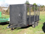 12FT DUAL AXLE TRAILER *NO TITLE* TAG #3186