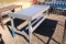 6' X 3' METAL TABLE GRAY, TAG #8195