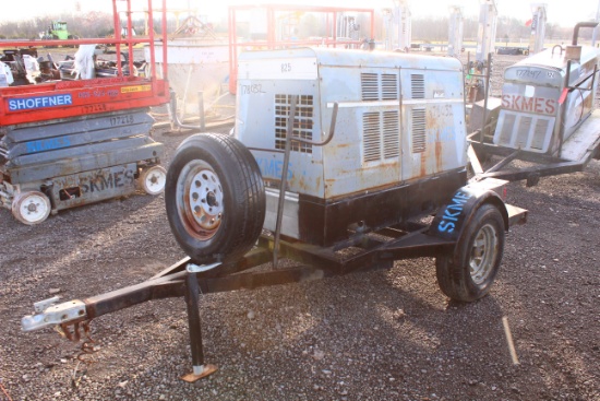 LINCOLN COMMANDER 300 WELDER ON TRAILER, DUETZ DIESEL ENGINE, TAG #8452