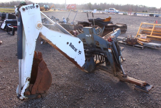 8709 BOBCAT BACKHOE ATTACHMENT FOR 873, SERIAL #880000989, TAG #3100