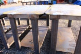 HEAVY DUTY WELDING SHOP TABLE W/ SHELF 30 X 57, TAG #8995